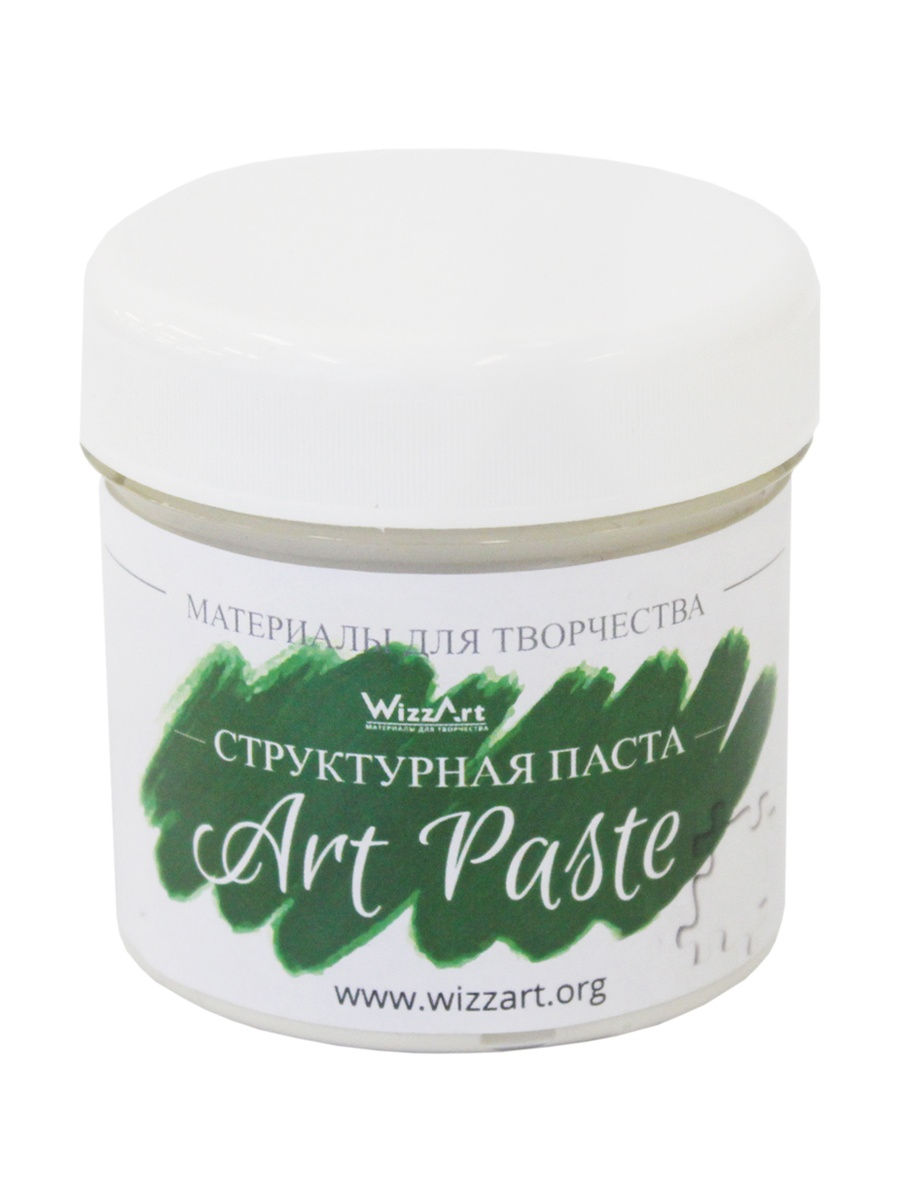 Текстурная паста WizzArt рельефная для объемных и густых линий ArtPaste белая 120 мл - фото 1