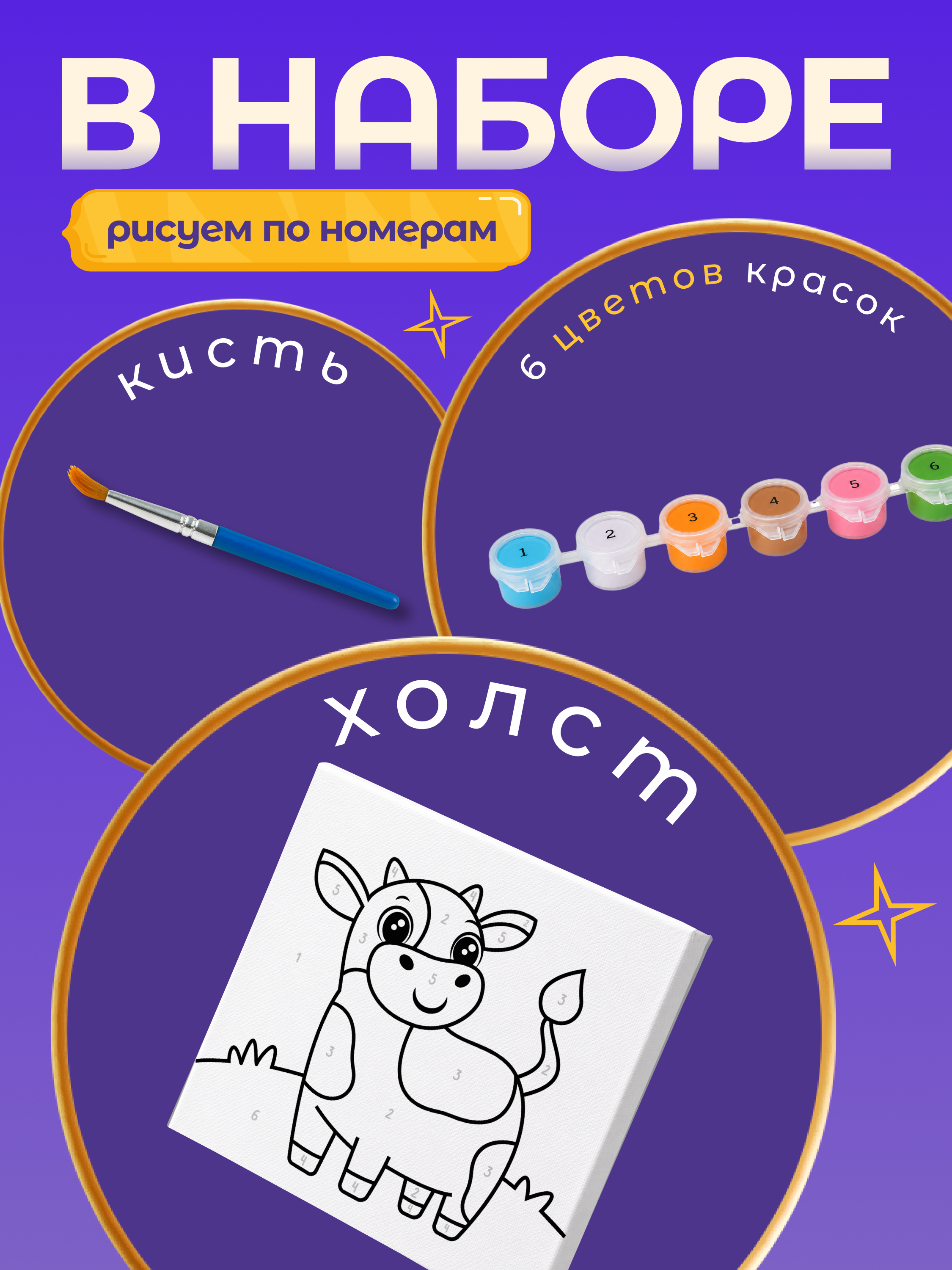 Картина по номерам Magic Stories Коровка - фото 2