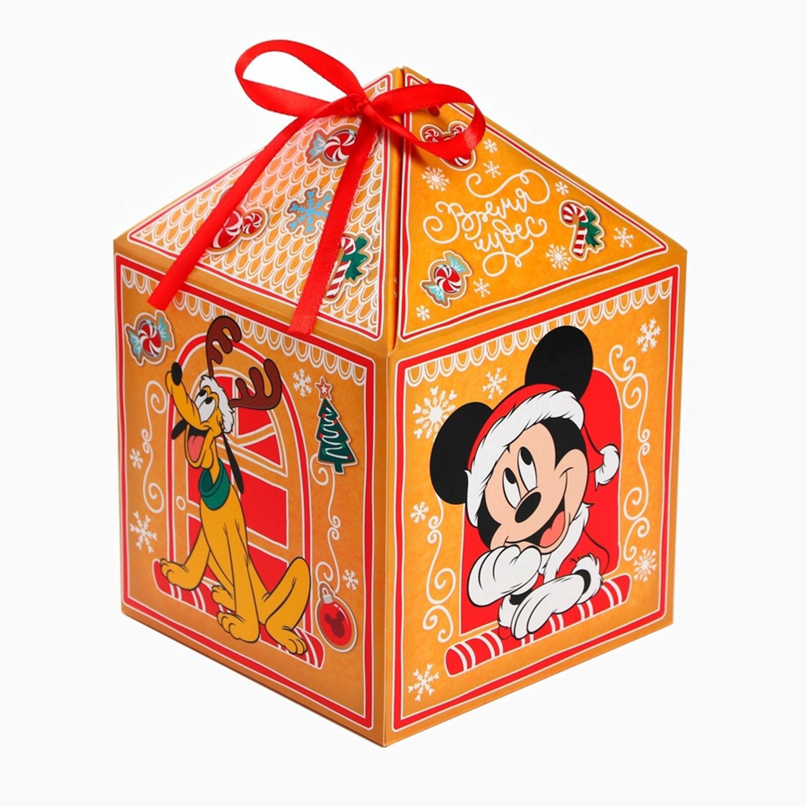 Изображение товара Новогодняя складная подарочная коробка Disney Мечты сбываются в Новом году 15х25х15 см
