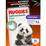 Трусики Huggies Naturemade Panda XL (12-17кг) 36 шт.