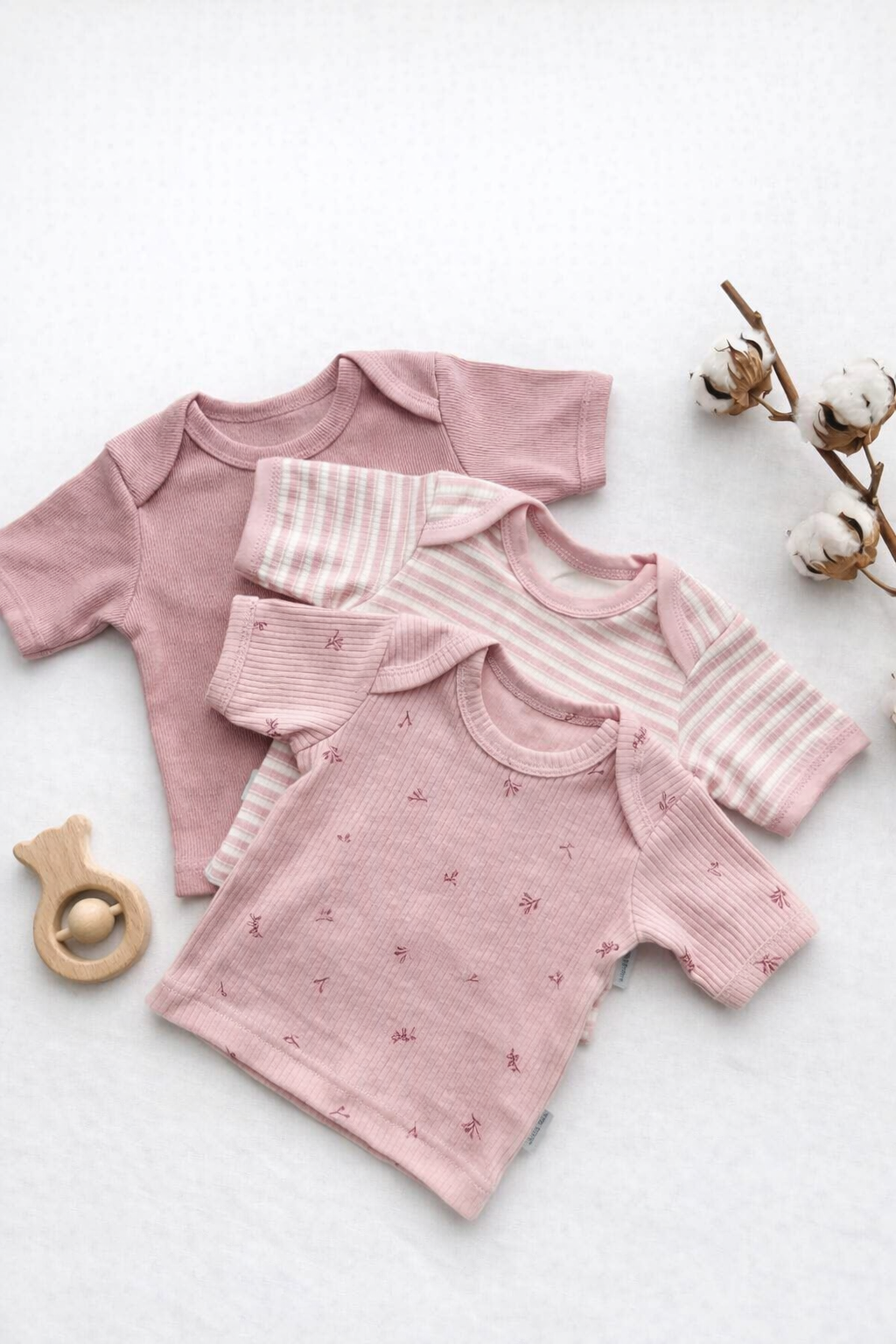 Футболки 3 шт Супер Пупс нбр/3пр/футб/розовыеягодки - фото 1