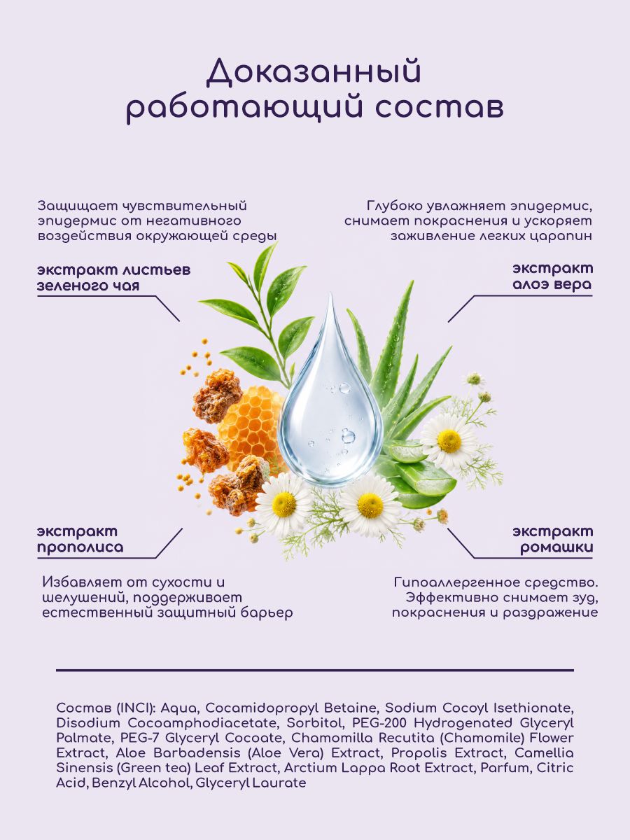 Гель для душа 2в1 Cubby детский 0+ 200 мл - фото 4