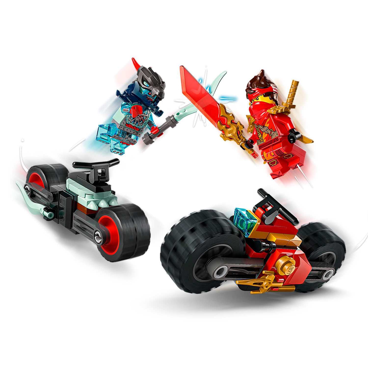 Конструктор LEGO NINJAGO Гонка на мотоцикле Кая 79 дет. - фото 5