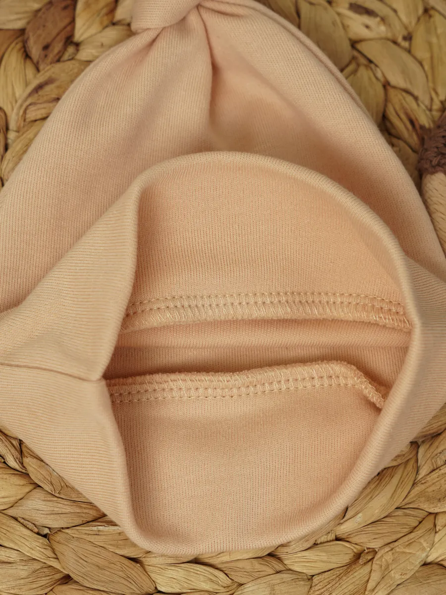 Футболка и штанишки с шапочкой Супер Пупс нбр/фут/штан/шпкбежевыйветочки - фото 10