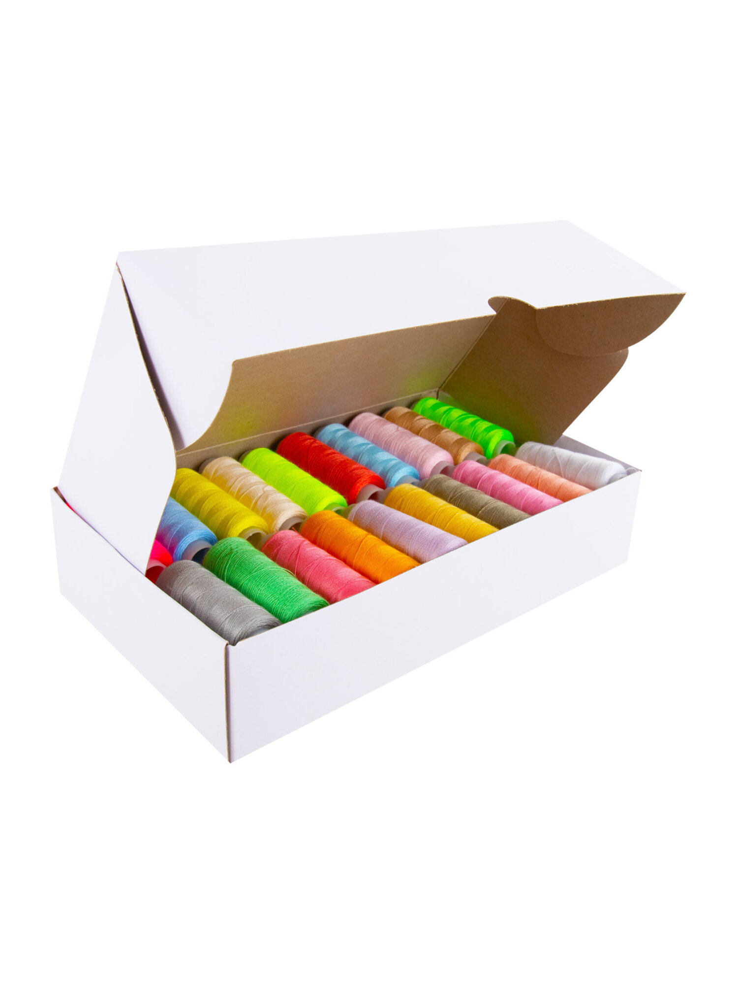 Нитки для шитья Develia армированные 40/2 200 м швейный набор 40 цветов - фото 9