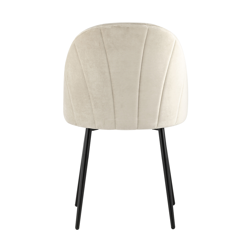 Комплект стульев Stool Group для кухни Логан велюр бежевый 2 шт - фото 4