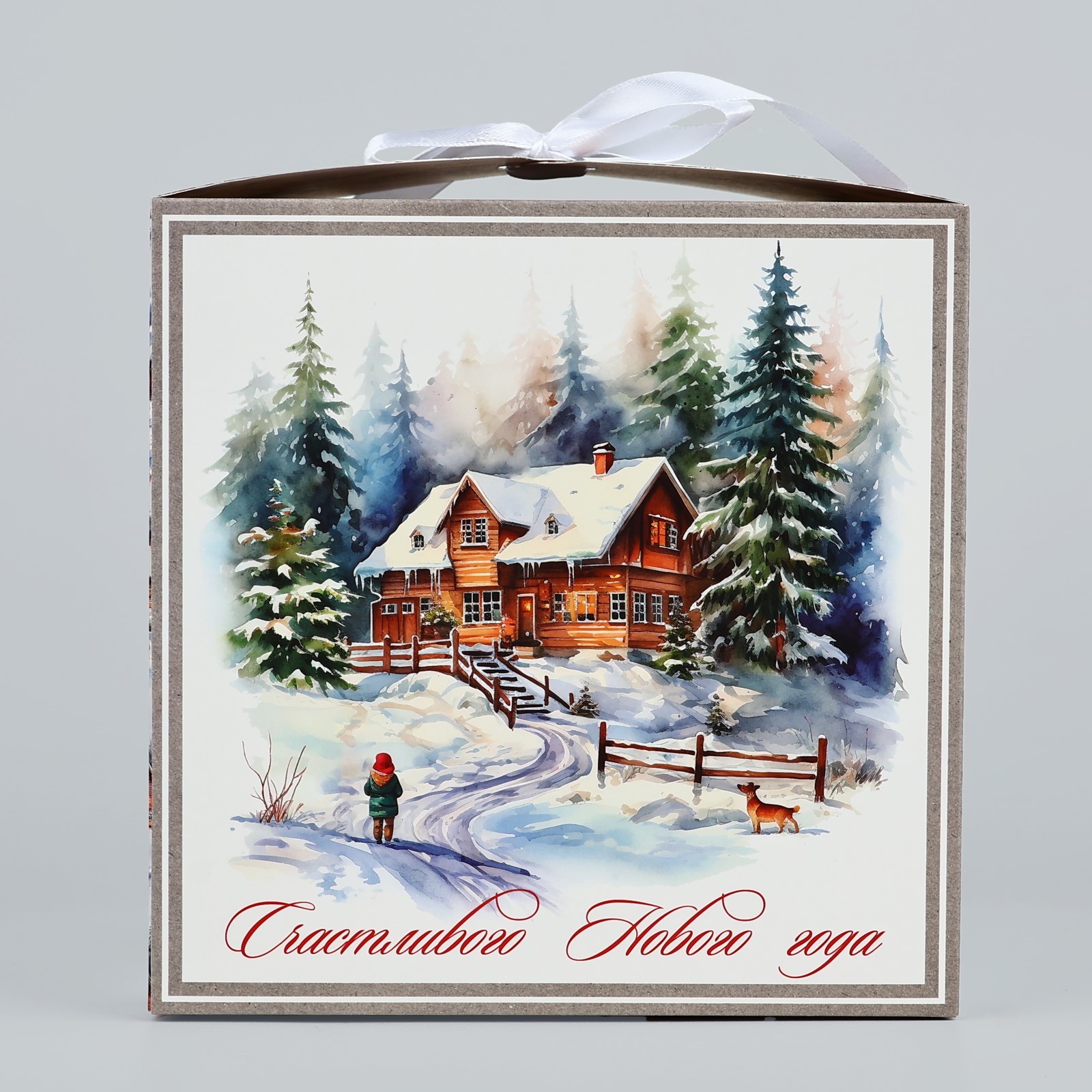 Коробка складная Дарите Счастье "Зимняя сказка", 18 х 18 х 18 см - фото 3