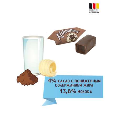 Сливочная карамель Kuhbonbon шоколадная