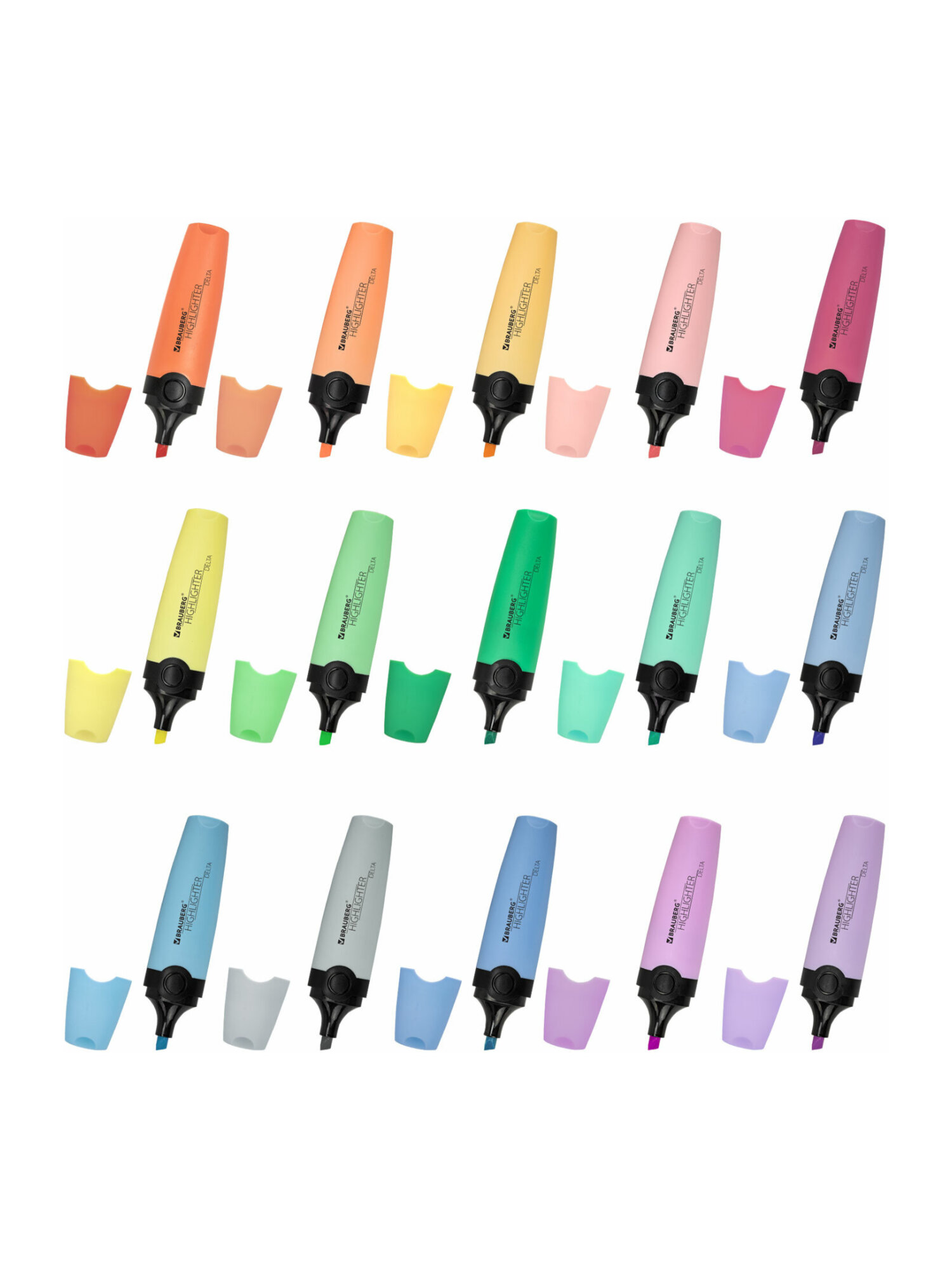 Текстовыделители Brauberg 15 шт. - фото 9
