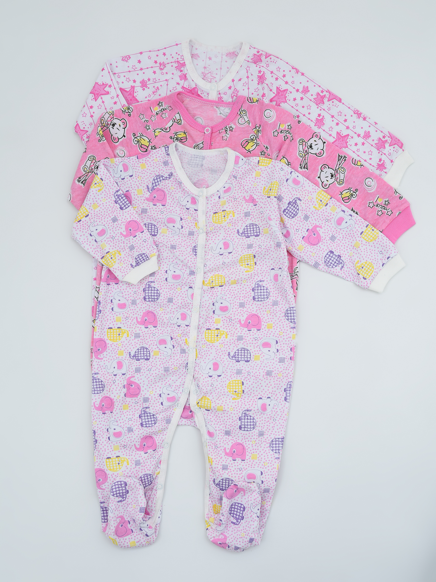 Комбинезон 3 шт IVANOVO KIDS КЗ-003-девочка - фото 1