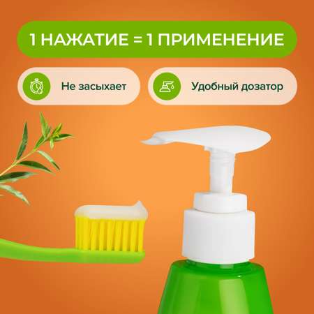Зубная паста Synergetic без фтора, с фтором мята