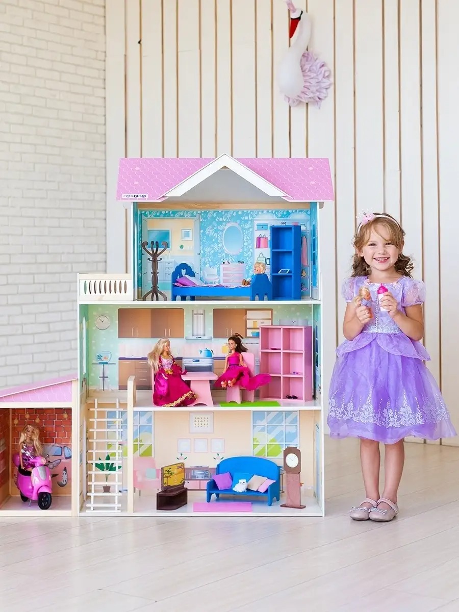 Домик для кукол PAREMO 118 см с мебелью PD318-11 - фото 4