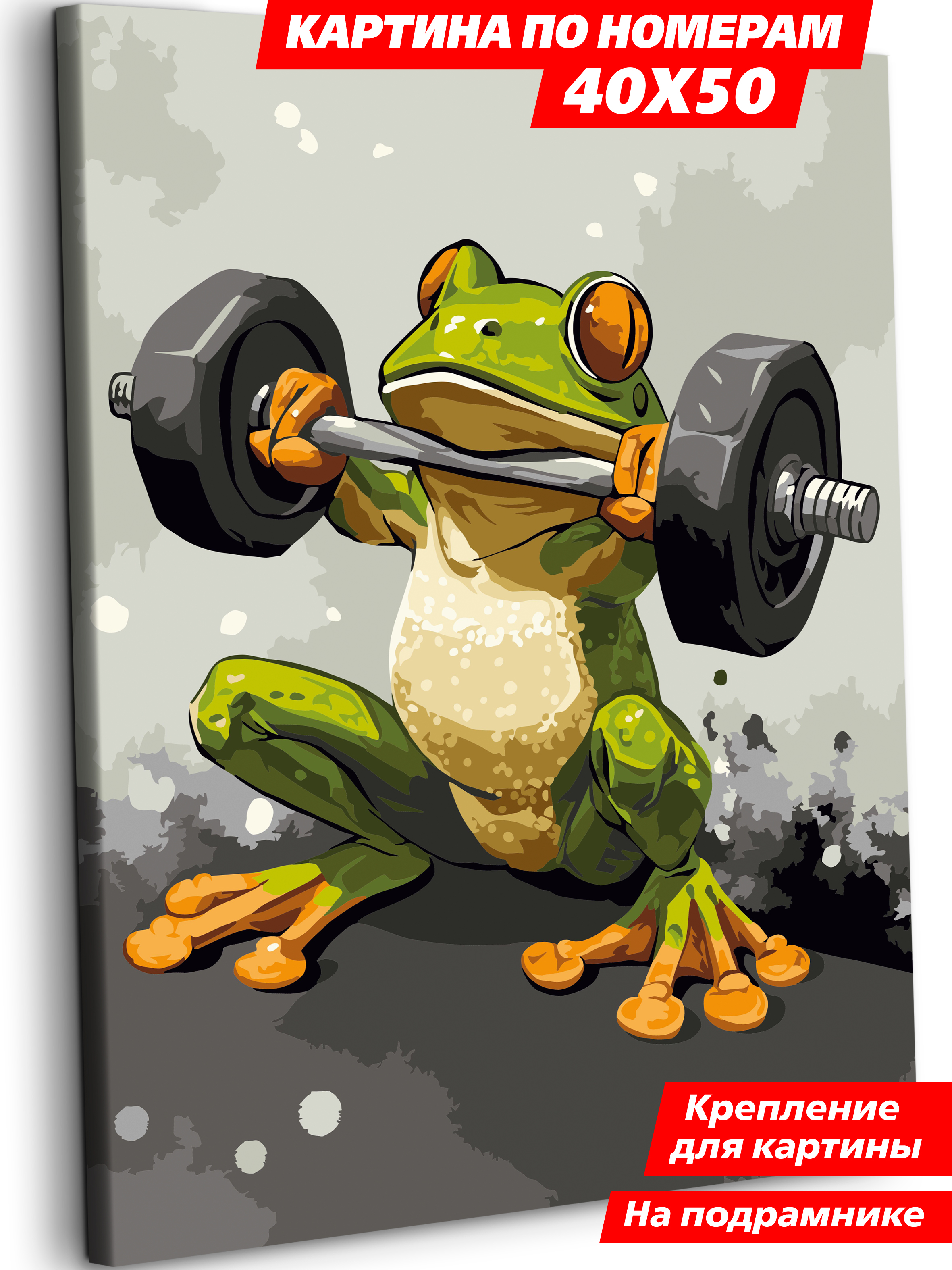 Картина по номерам Art sensation Лягушка на спорте в ассортименте - фото 1