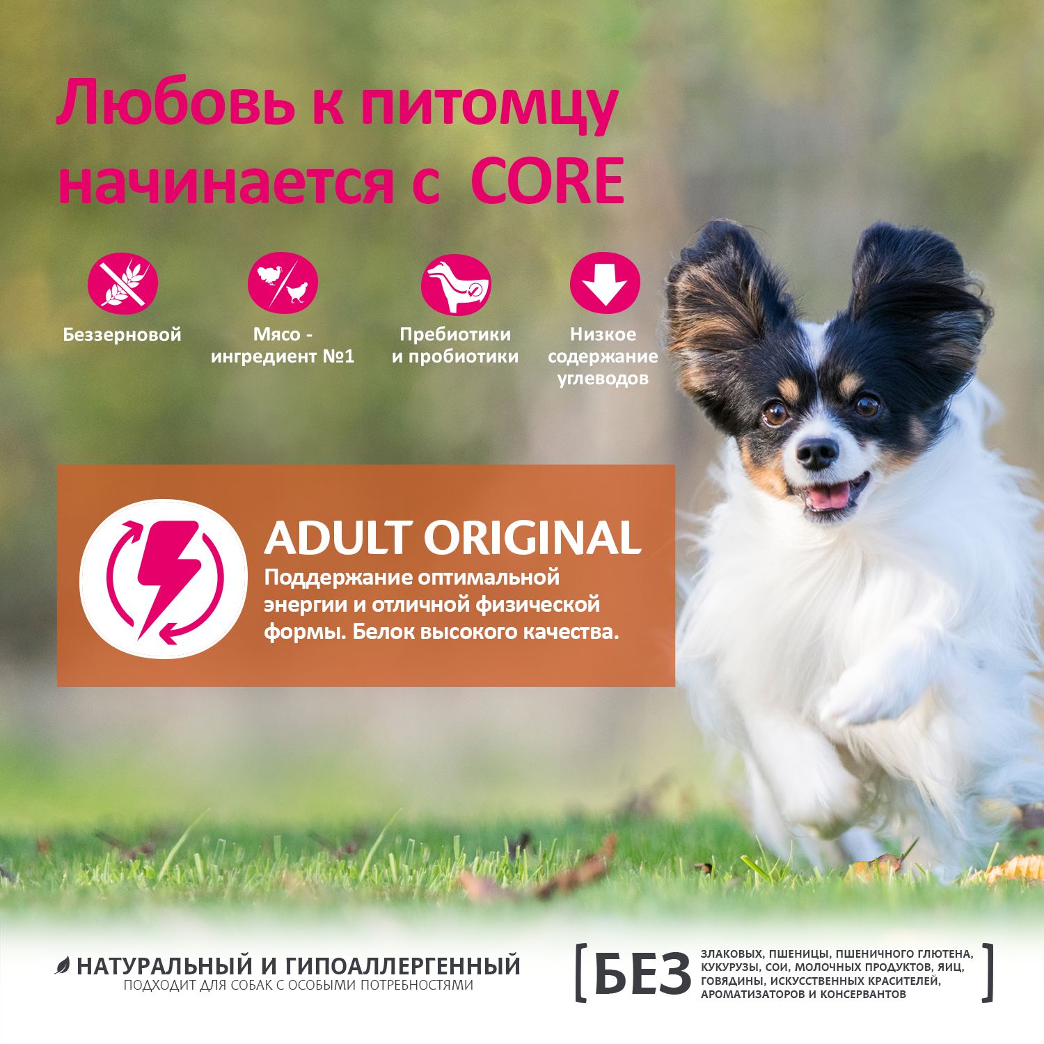 Корм для собак Wellness CORE 1.5кг индейка-курица для взрослых мелких пород - фото 8
