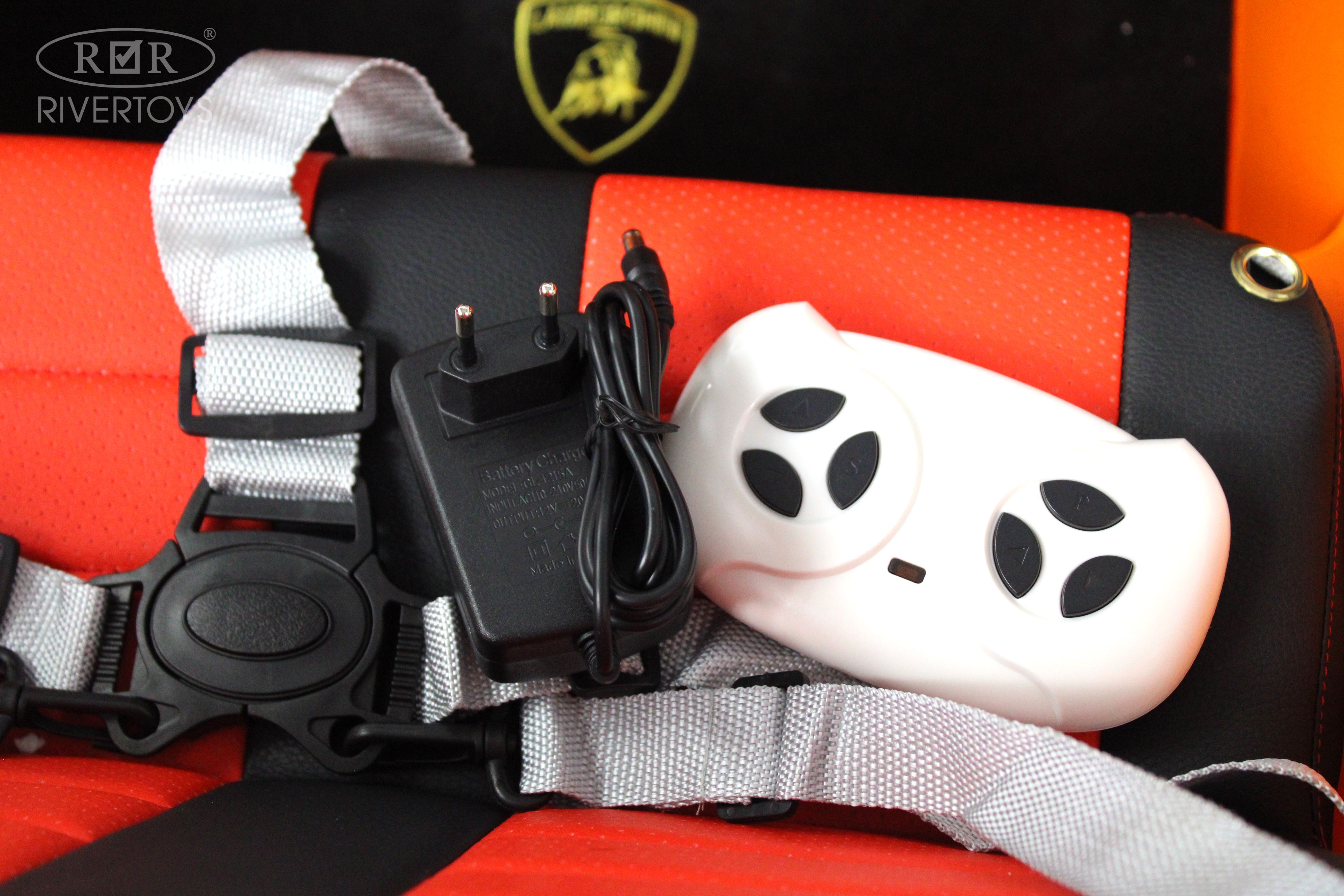 Электромобиль RIVERTOYS E777EE-ORANGE С пультом ДУ - фото 5