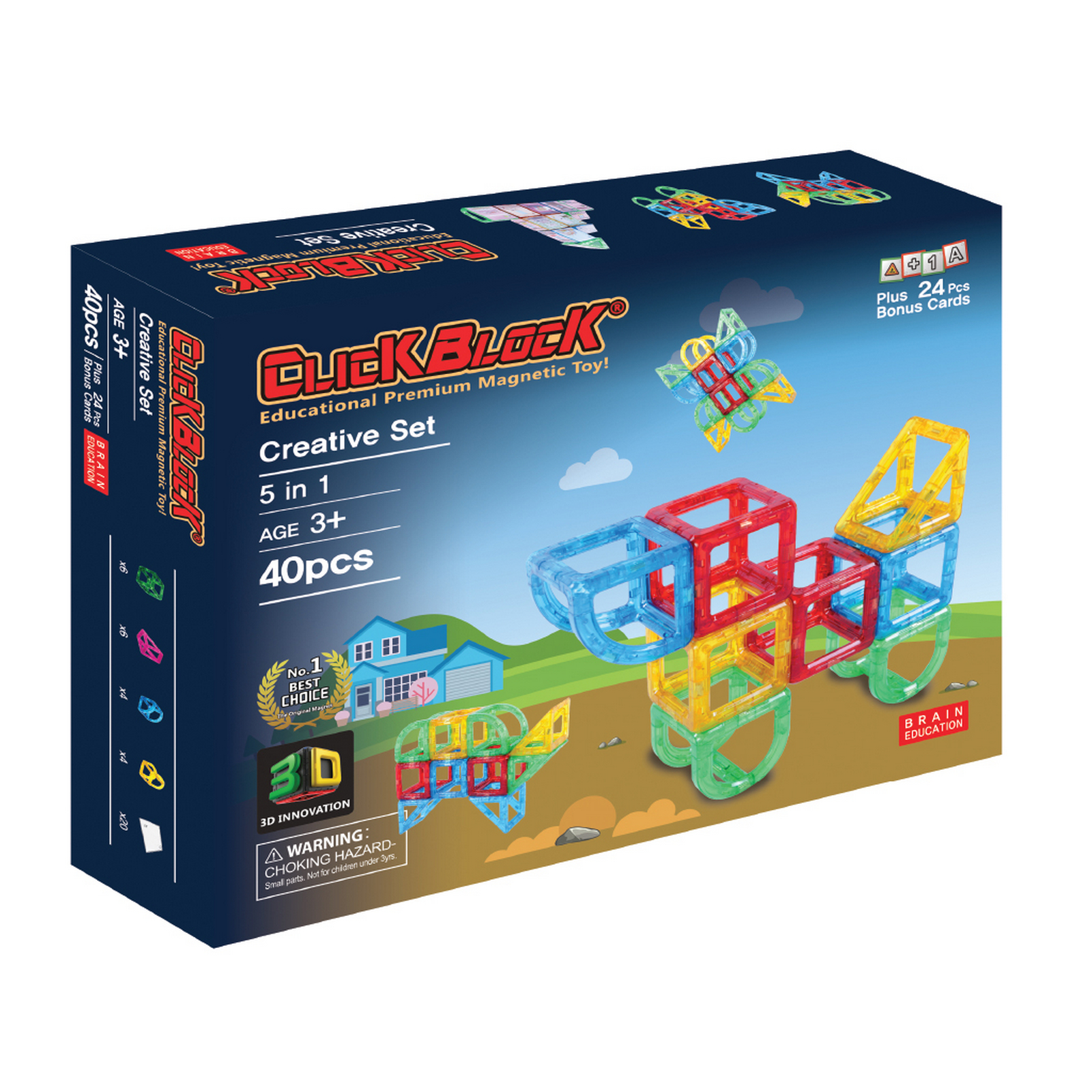 Конструктор MagKinder 3D Creative 40 дет. - фото 1