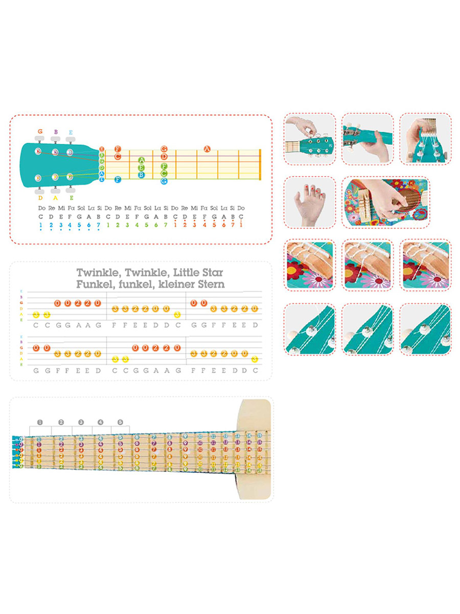 Игрушка музыкальная Hape Цветы гитара - фото 9