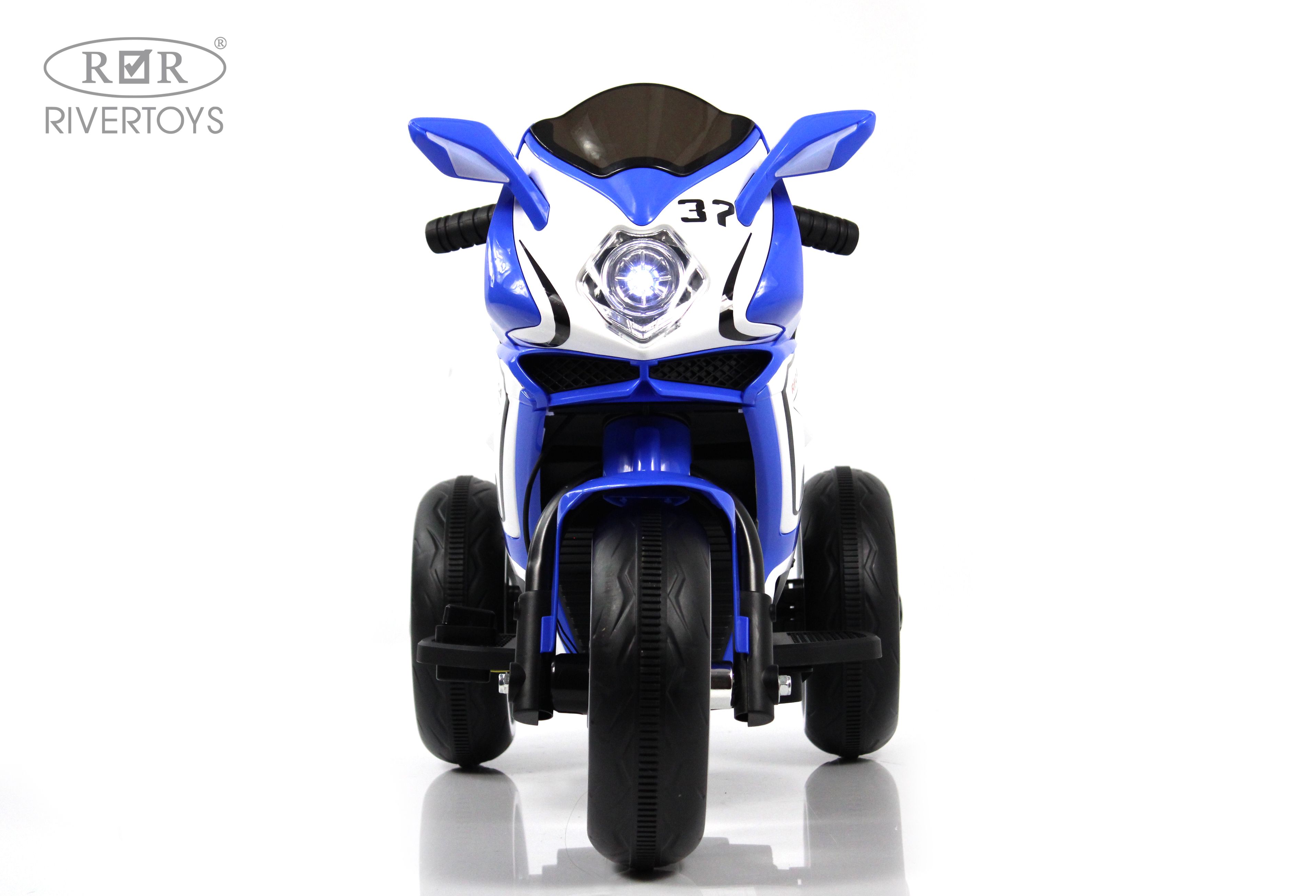 Электромобиль RIVERTOYS K222AM-BLUE - фото 5