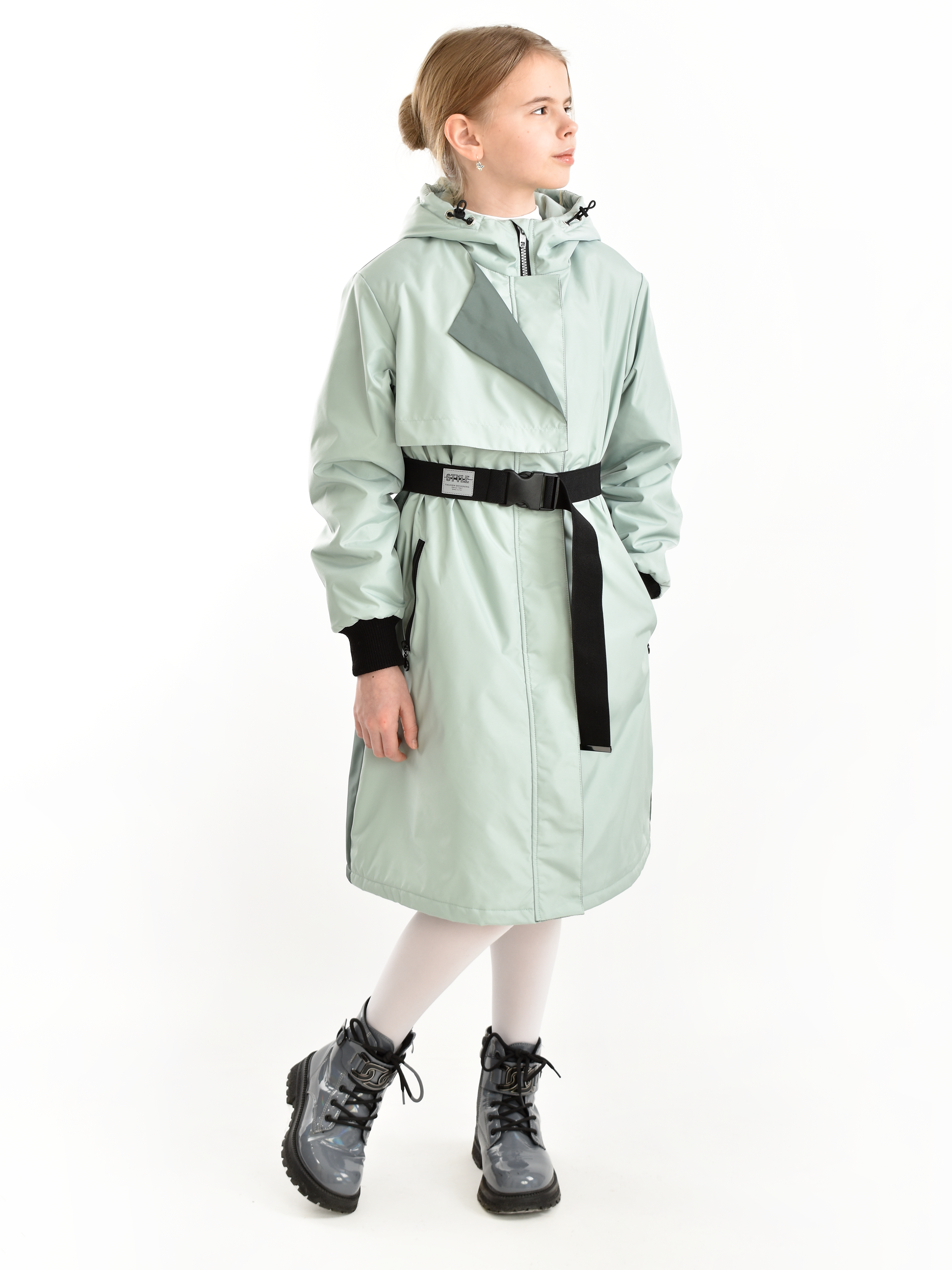 Пальто AllisZhuk 00_476/зеленый дым - фото 1