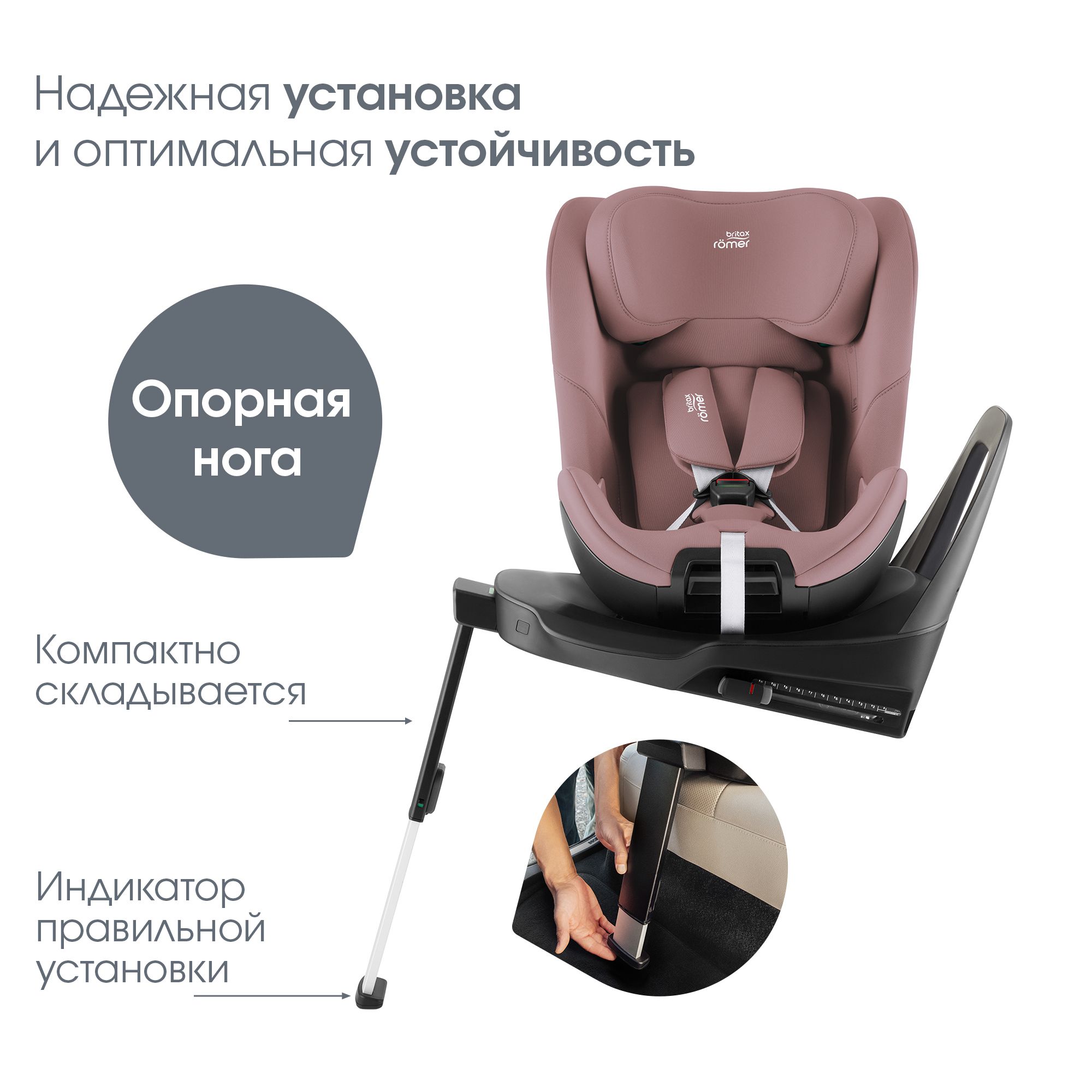 Автокресло Britax Roemer Swivel Isofix 0+/1/2 (0-25 кг) - фото 6
