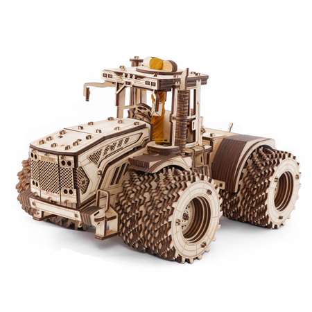 Конструктор Eco Wood Art Трактор Кировец К-7М деревянный