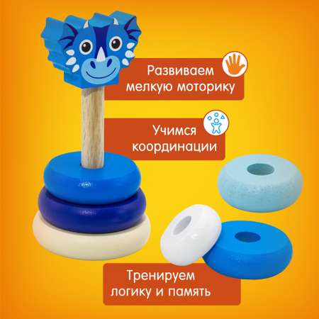 Игрушка Alatoys пирамидка Монтессори