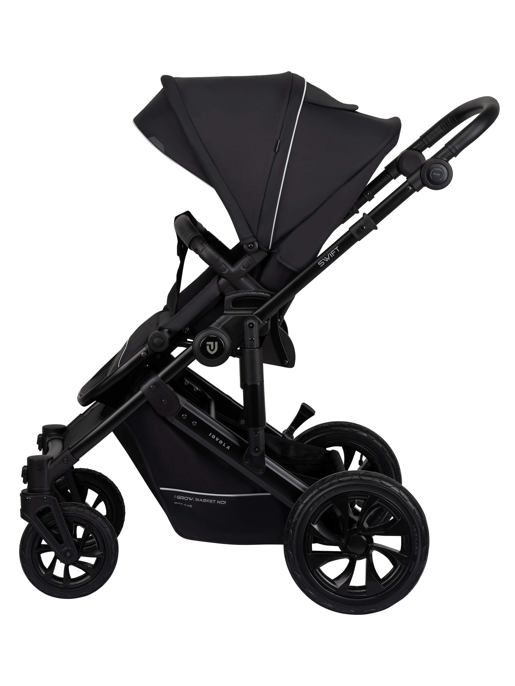 Коляска 3в1 JOVOLA Swift Plus черный - фото 12