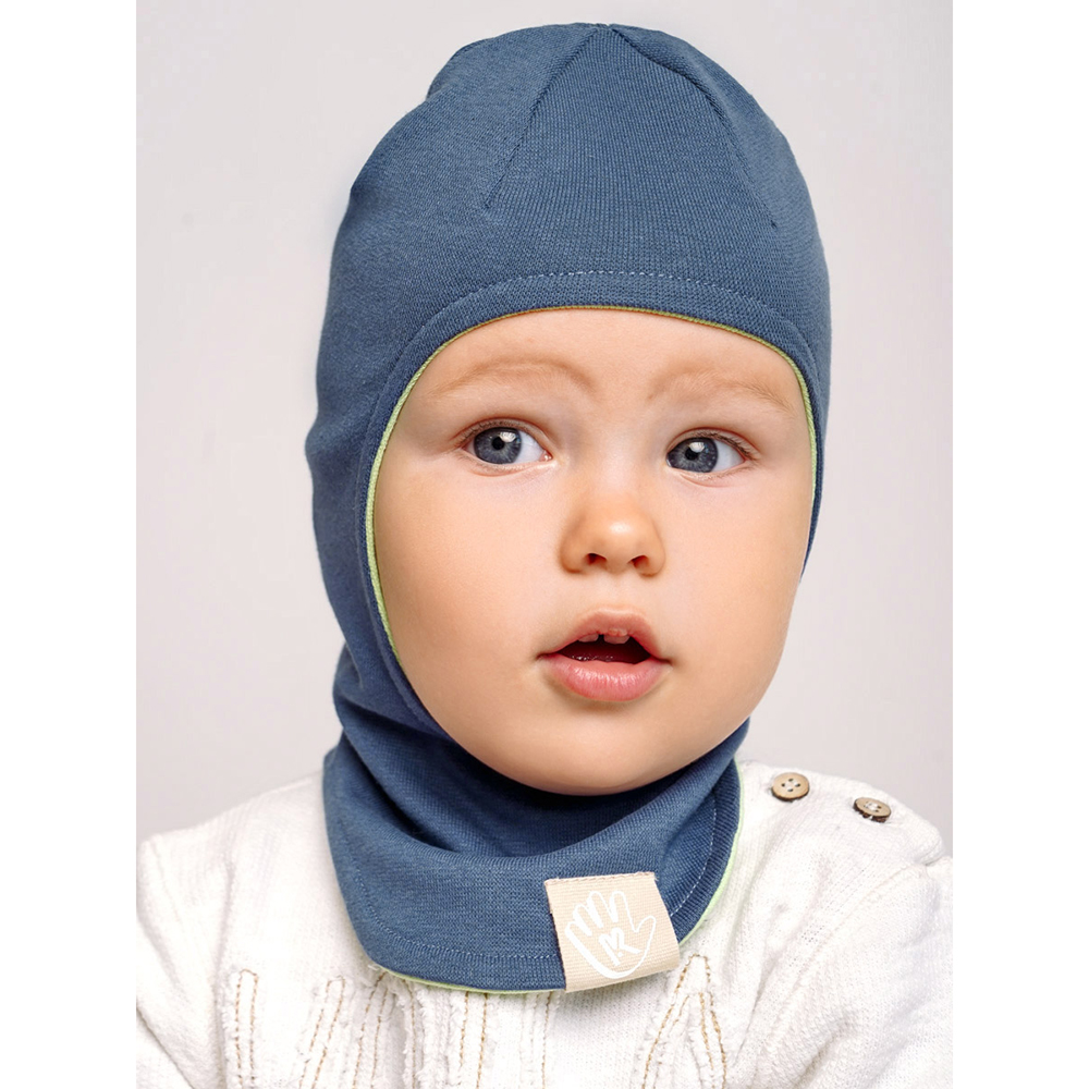 Шапка-шлем ПриКиндер U-A_221079 Цвет: Темно-синий/мята - фото 12