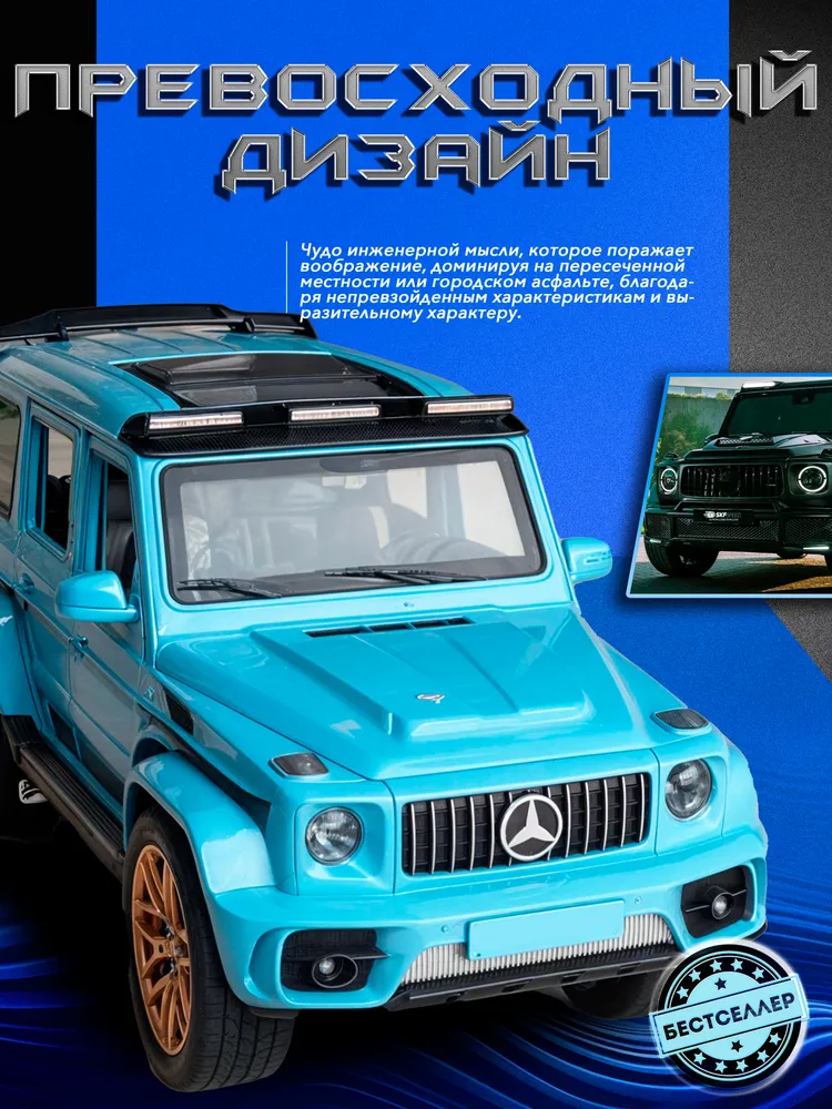 Внедорожник Бестселлер Mercedes 1:24 в ассортименте 02.00.0254.02 - фото 9