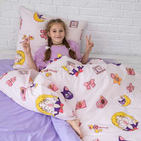 Комплект постельного белья BRAVO kids dreams 1.5-спальный Аниме простыня на резинке 90х200