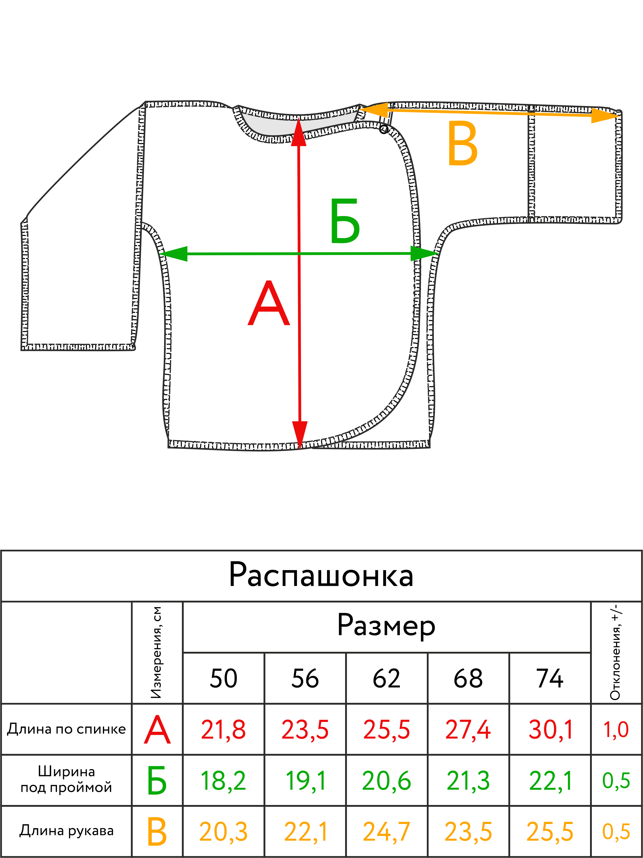 Распашонка Фабрика Бамбук E011003K/001B - фото 2