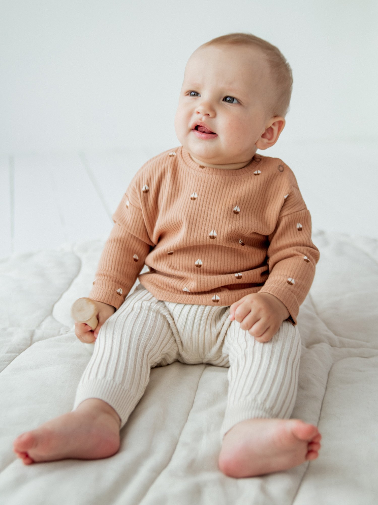 Лонгслив BUNGLY 1R8934/Кораблики - фото 1