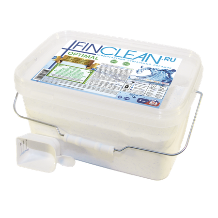 Стиральный эко-порошок FINCLEAN.RU Optimal 4 кг - 32 стирки универсальный умеренной концентрации