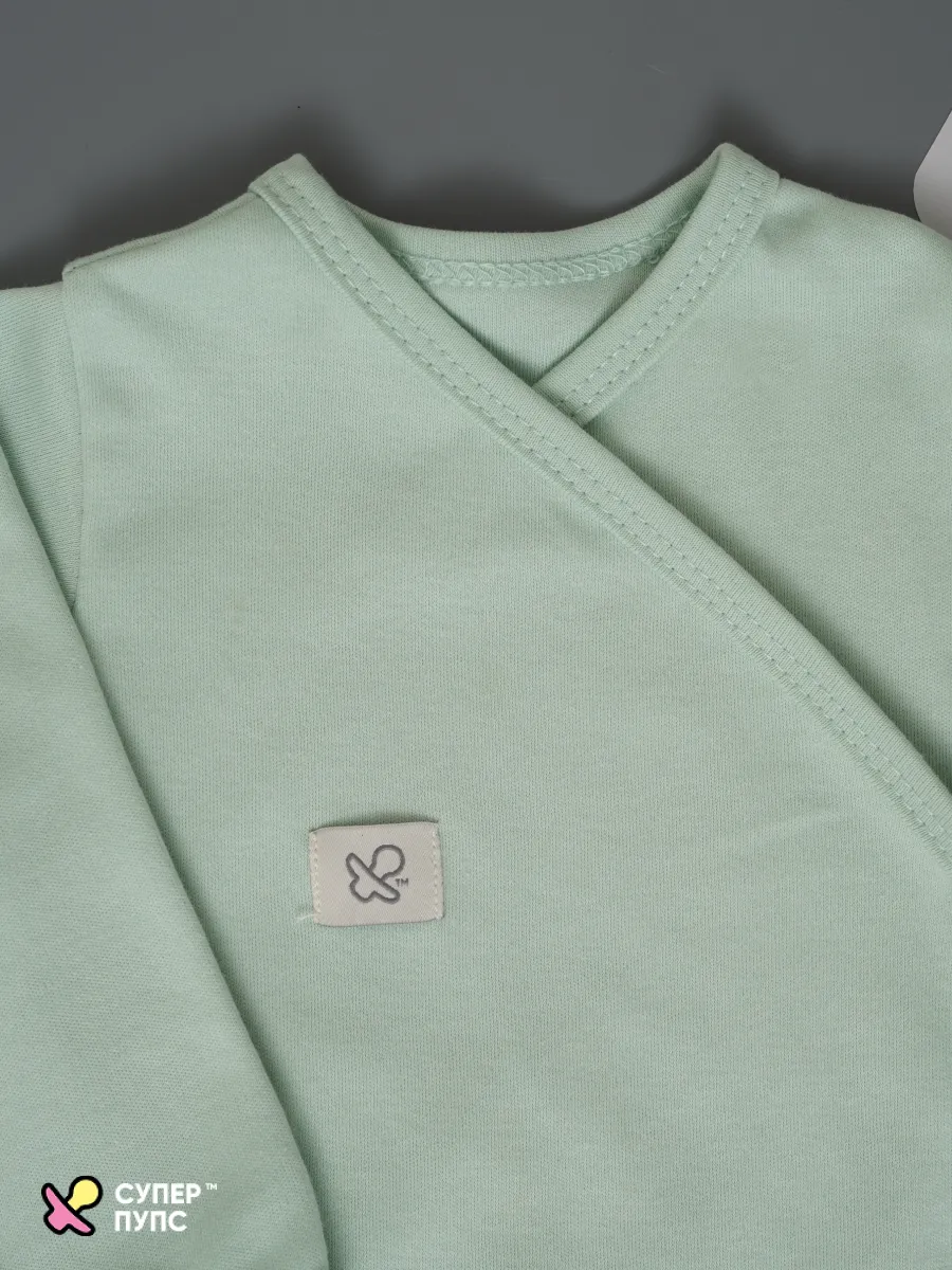 Боди 3 шт Супер Пупс нбр/3пр/бд/зап/зеленыецветочки - фото 10