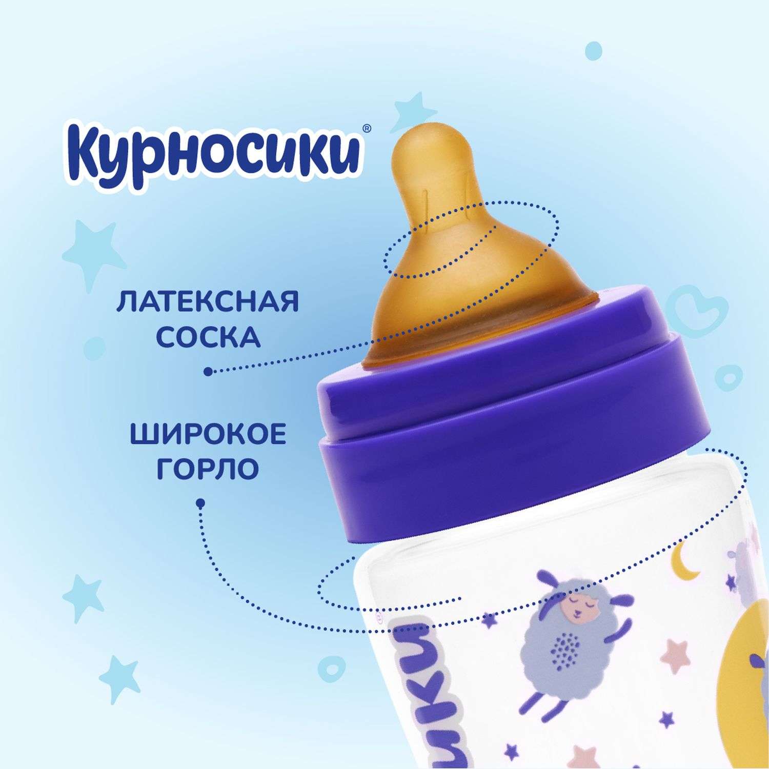 Бутылочка Курносики 250 мл - фото 11