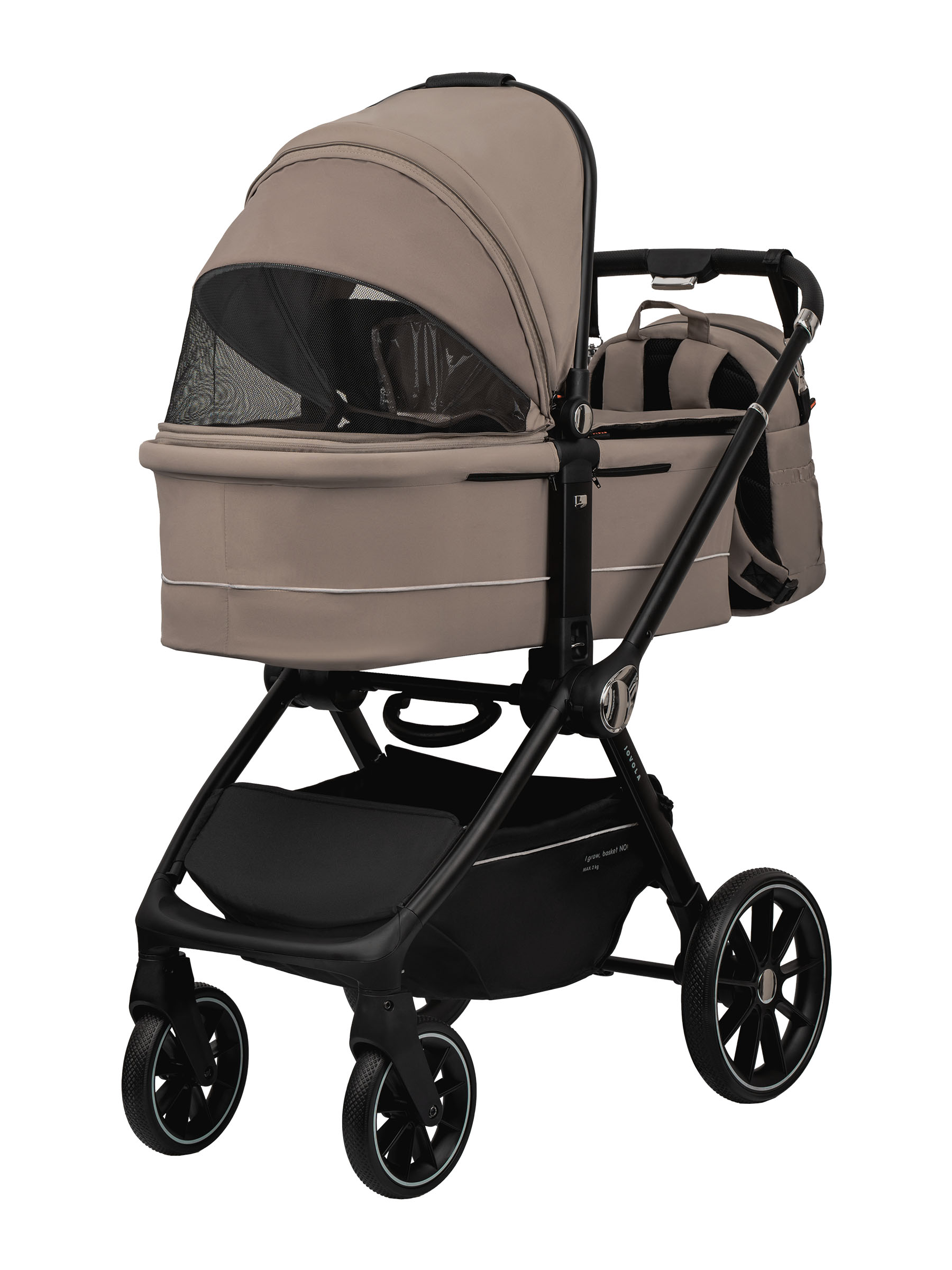 Коляска 3в1 JOVOLA Pepper 3в1, бежевый - фото 16