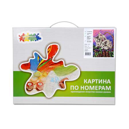 Картина по номерам Цветной