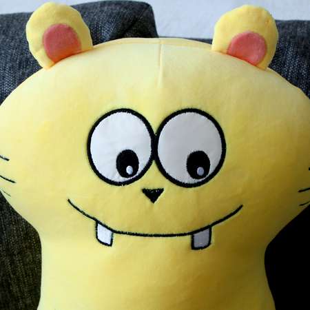 Мягкая игрушка Sima-Land подушка «Кот зубастик» 50 см цвет жёлтый