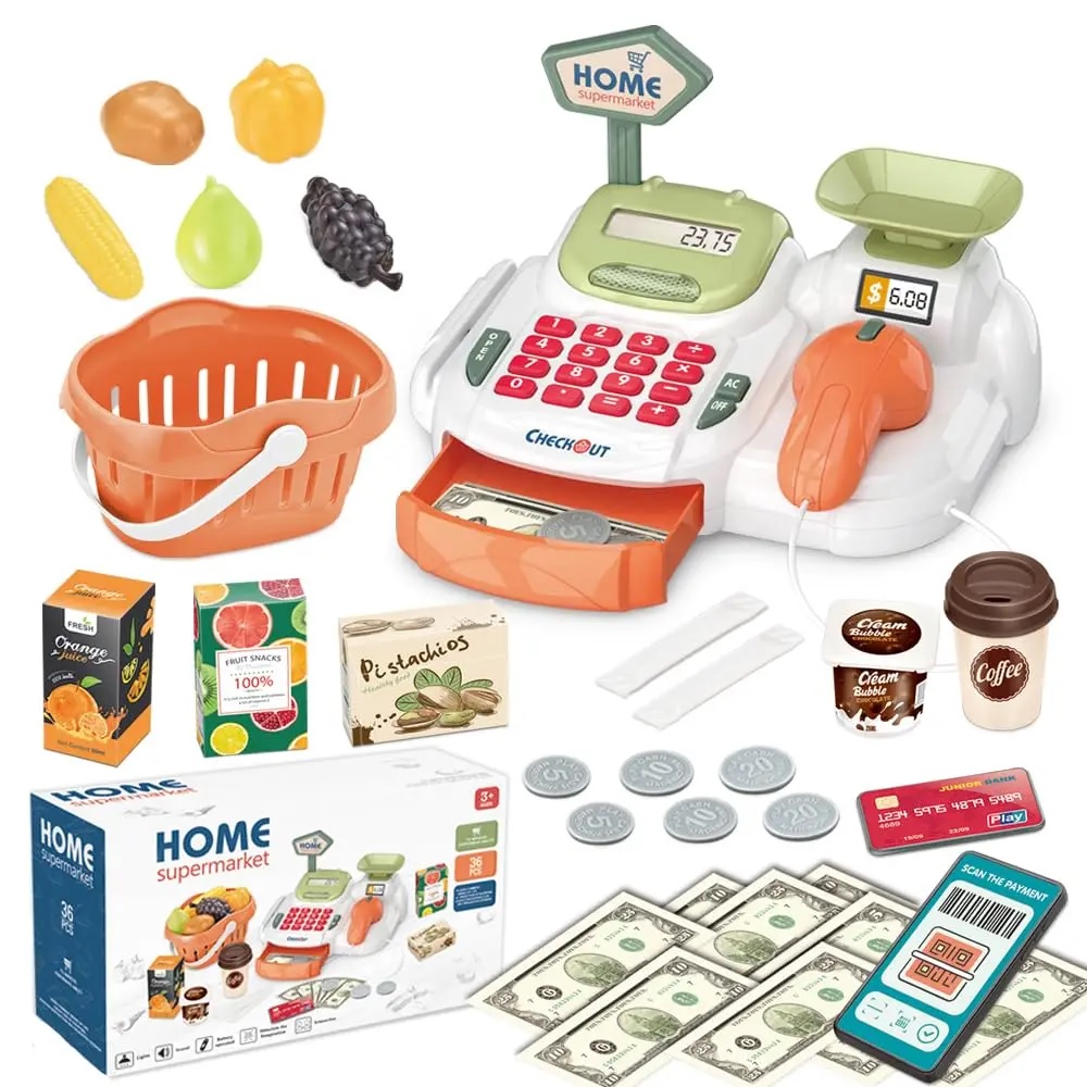Игровой набор ТОТОША касса, продукты - фото 11