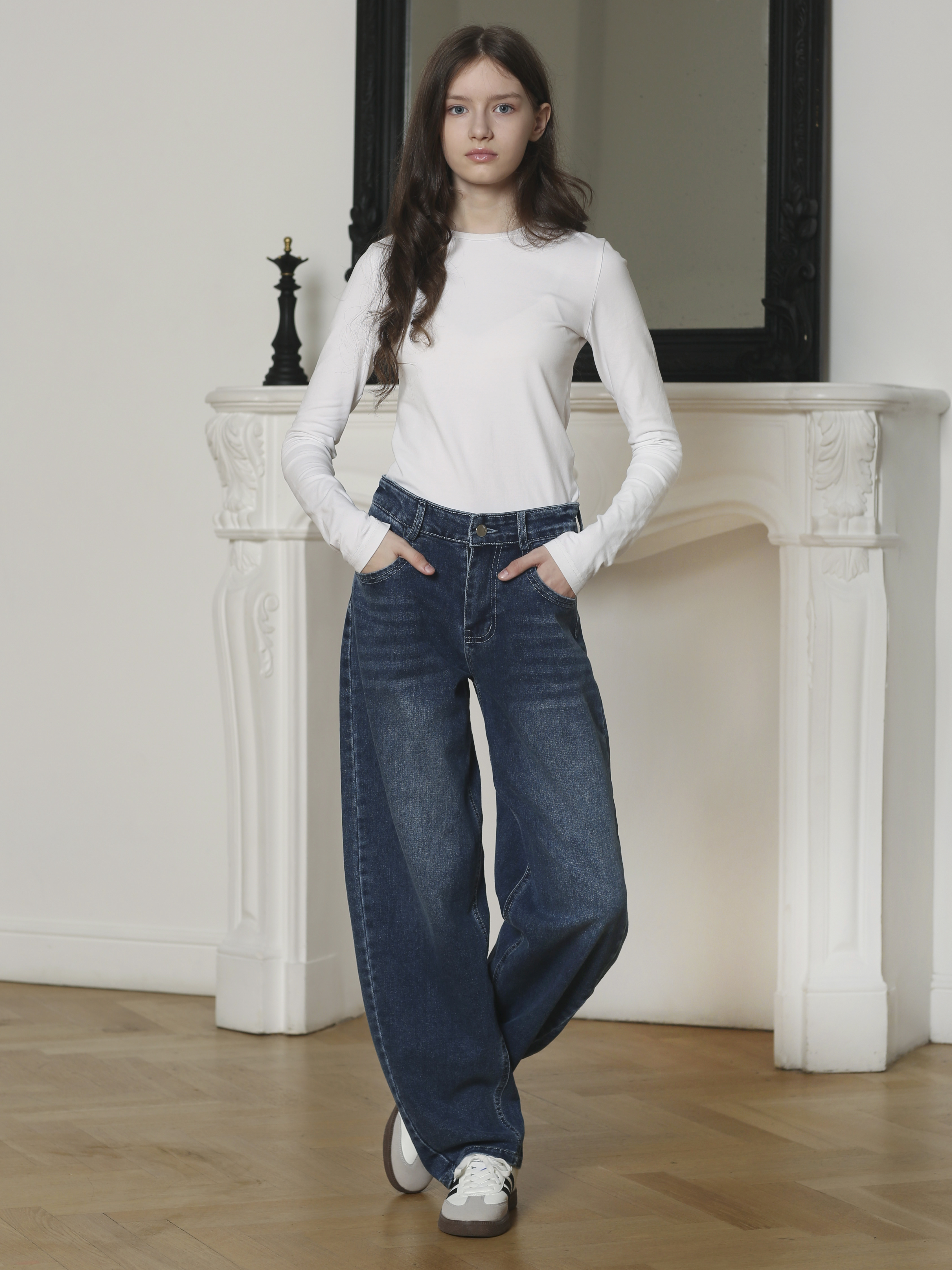 Джинсы-багги СИНИЙ МИР R98-IL - фото 3