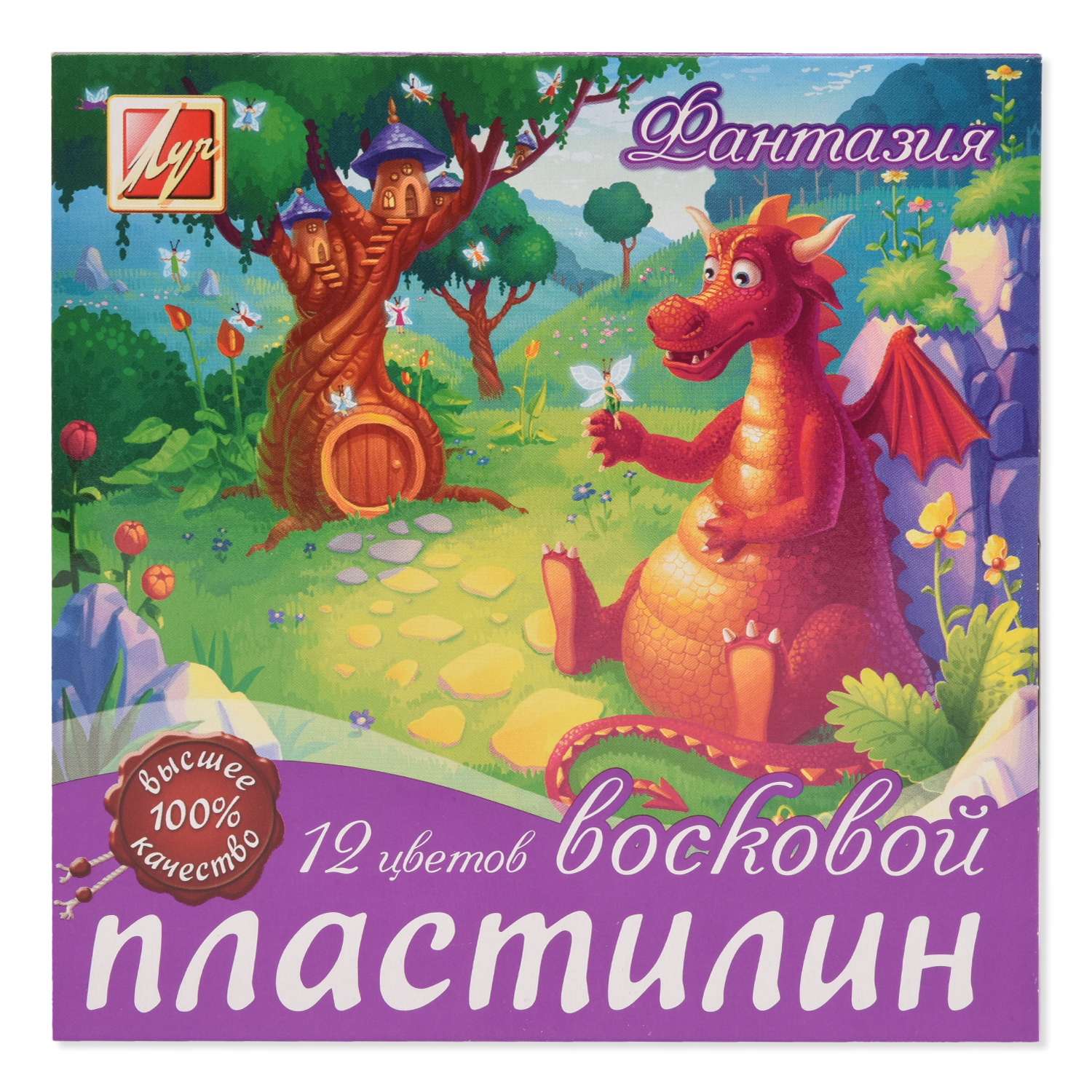 Пластилин Луч восковой 12 цв. в ассортименте - фото 3
