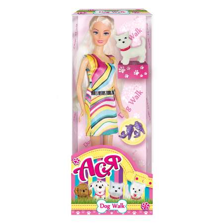 Кукла модельная ToysLab Ася Прогулка со щенком