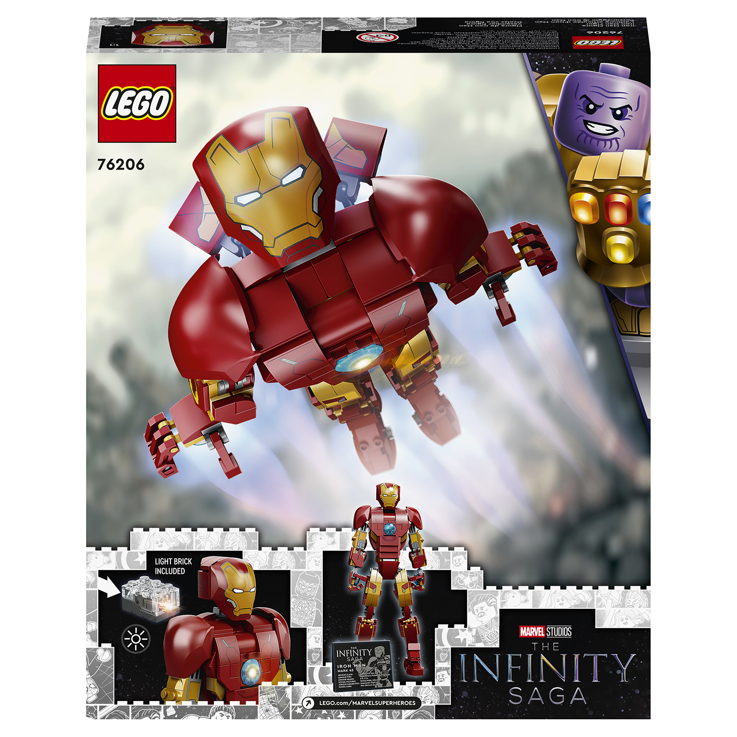Конструктор LEGO Marvel Super Heroes Iron Man Figure - фото 3