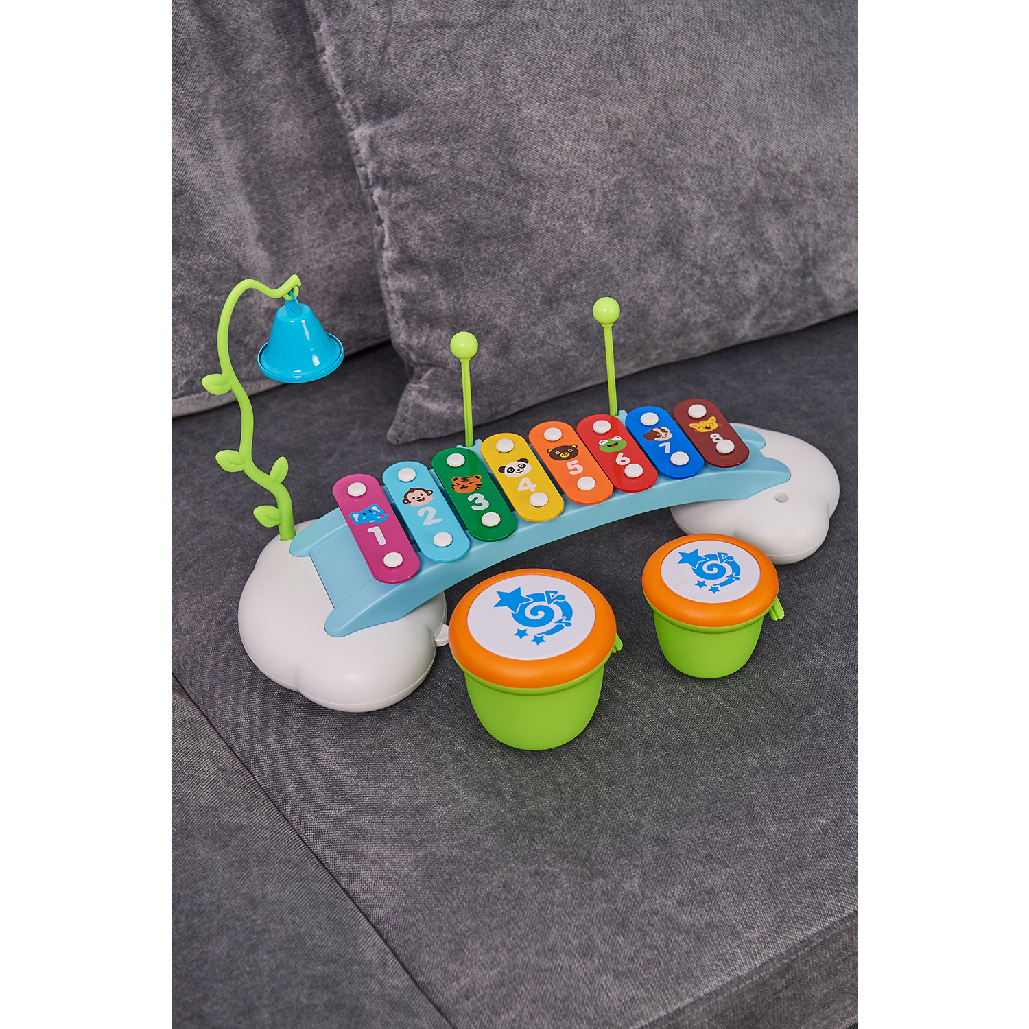 Игрушка музыкальная BabyGo Мини металлофон - фото 4