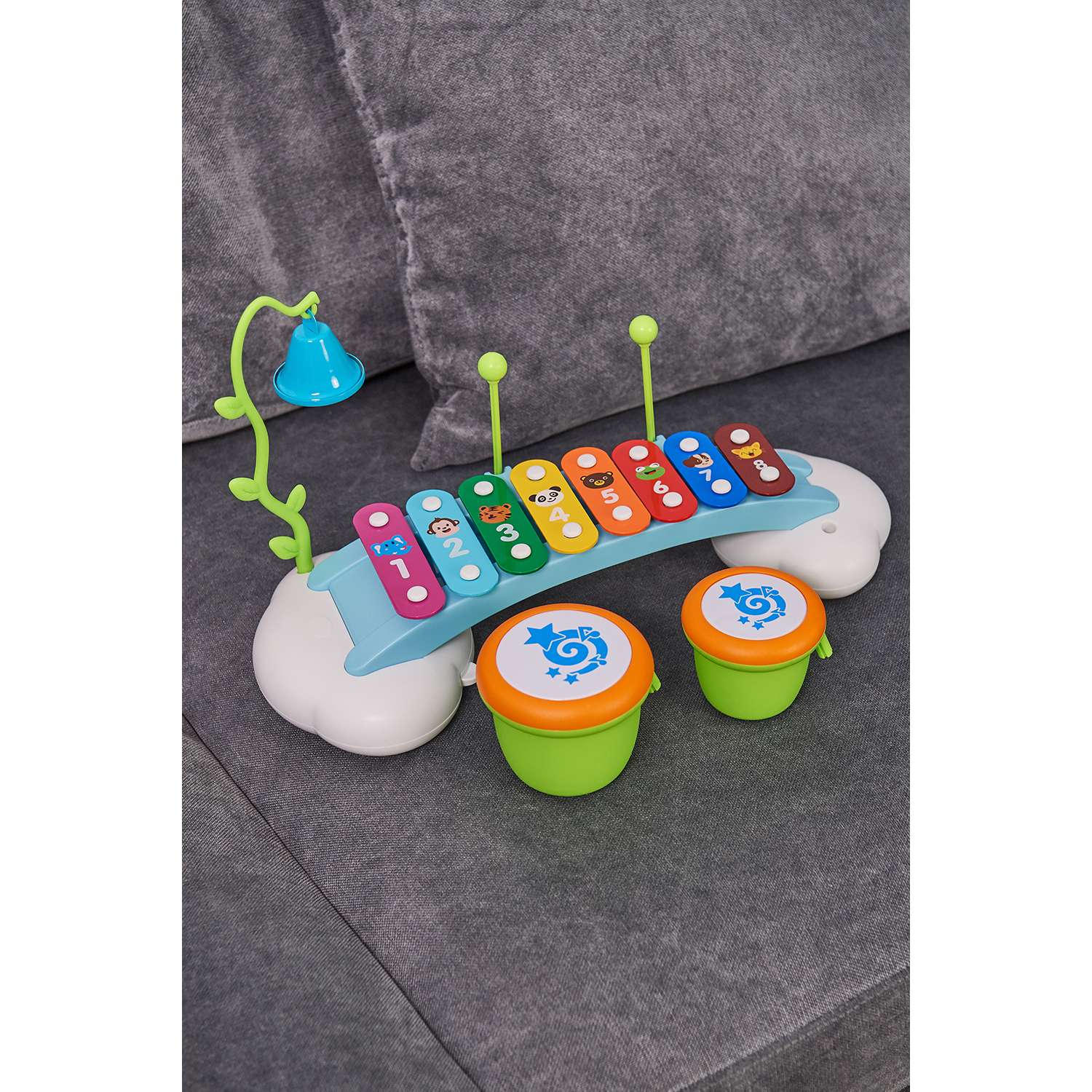 Игрушка музыкальная BabyGo Мини металлофон - фото 4