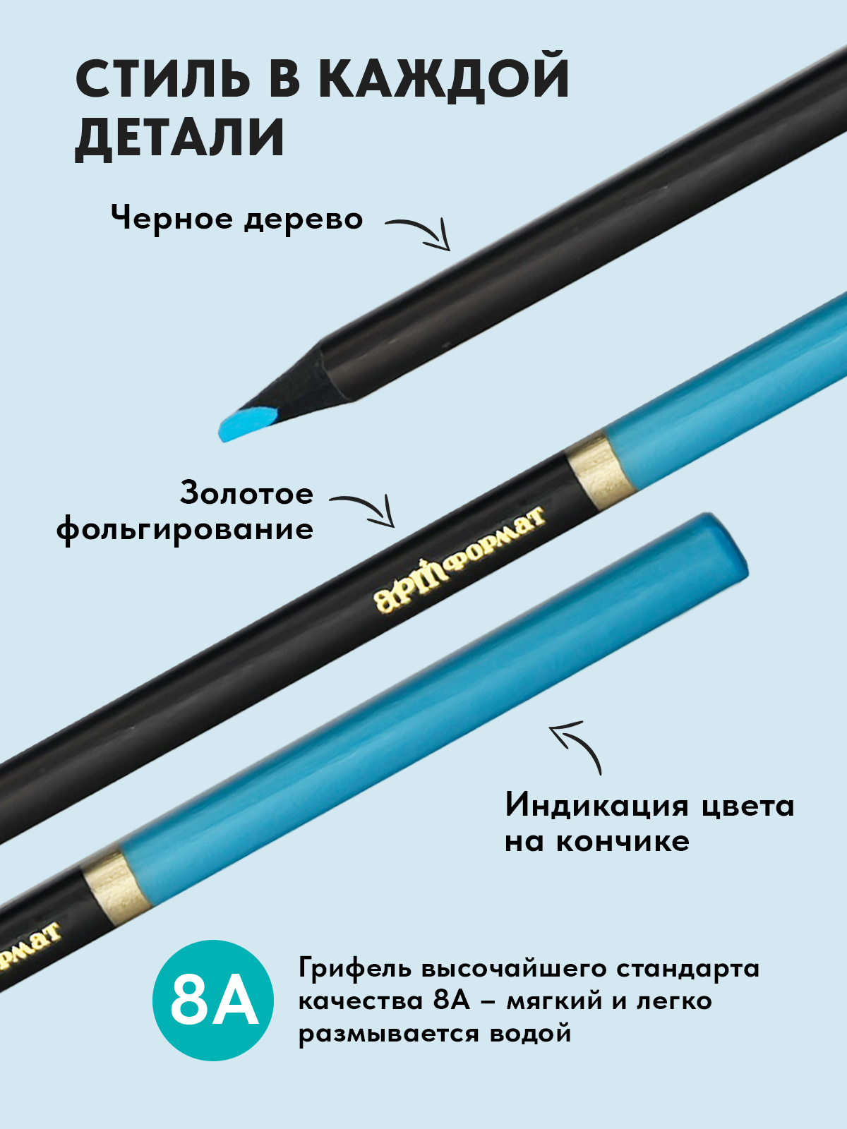 Карандаши акварельные АРТформат - фото 5
