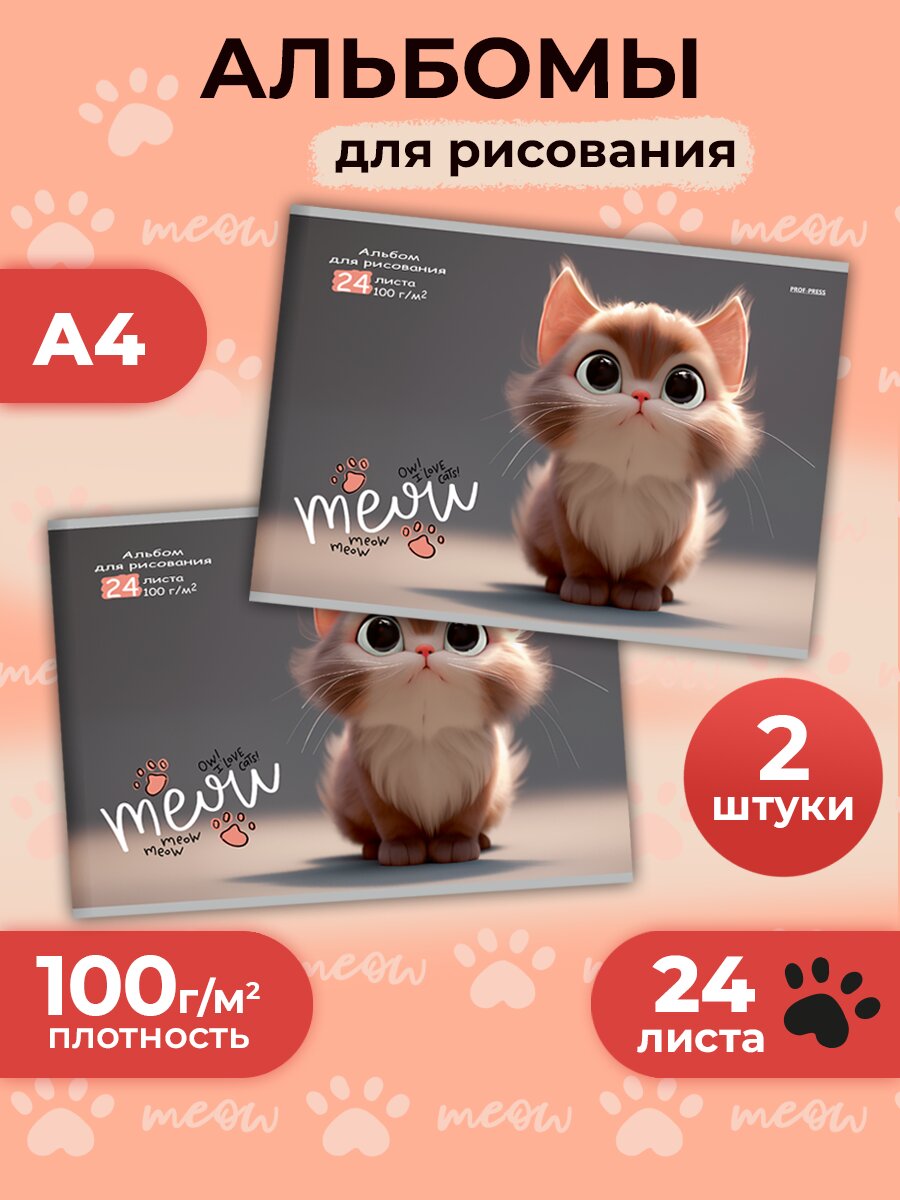 Альбом Prof-Press А4 24 лист. 2 шт. - фото 1