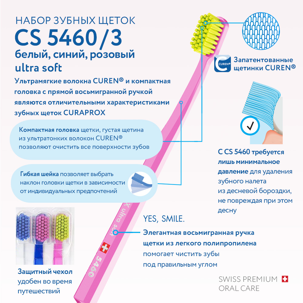 Зубная щетка классическая Curaprox 3 шт. - фото 5