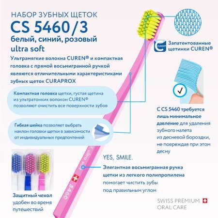 Зубная щетка классическая Curaprox 3 шт.