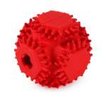 Изображение товара Игрушка для собак Barbaks Мяч геометрия особо прочный с зубчиками массирует десны из резины 10см